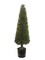 Cedar Cone Topiary Tree in Black Planter Pot - Lifelike Artificial Plant for Home Decor and Landscaping - Floral Home by Artificial Flowers